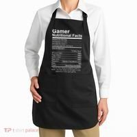 Gamer Nutritional Facts Cool Gamer Video Game Funny Apron thumb 2