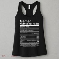 Gamer Nutritional Facts Cool Gamer Video Game Funny Women's Tank Top thumb 3