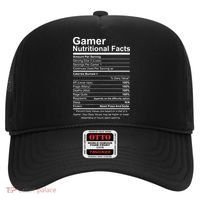 Gamer Nutritional Facts Cool Gamer Video Game Funny Hat thumb 0