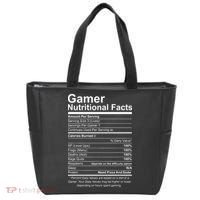Gamer Nutritional Facts Cool Gamer Video Game Funny Tote Bag thumb 0