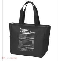 Gamer Nutritional Facts Cool Gamer Video Game Funny Tote Bag thumb 3