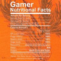 Gamer Nutritional Facts Cool Gamer Video Game Funny Kati Licensed 12" Camo Cuffed Beanie thumb 2