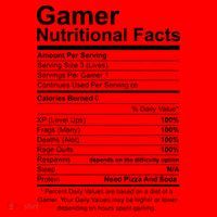 Gamer Nutritional Facts Cool Gamer Video Game Funny Santa Hat thumb 1