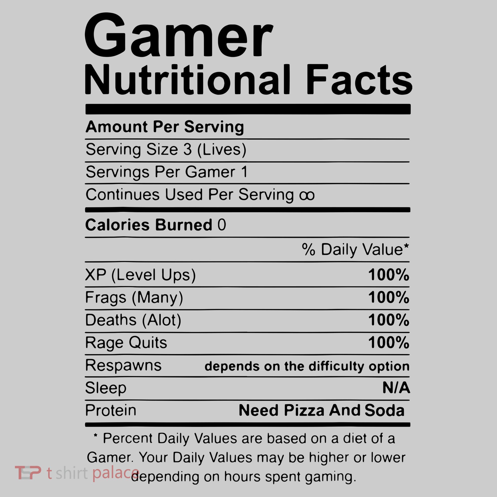 Gamer Nutritional Facts Cool Gamer Video Game Funny Bucket Hat