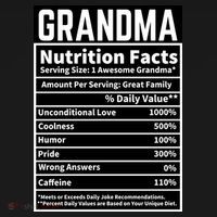 Grandma Nutrition Facts Apron thumb 3