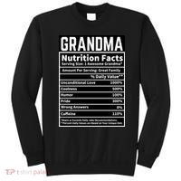 Grandma Nutrition Facts Sweatshirt thumb 0