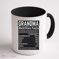 Grandma Nutrition Facts Coffee Mug thumb 1