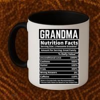Grandma Nutrition Facts Coffee Mug thumb 2