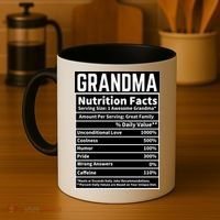 Grandma Nutrition Facts Coffee Mug thumb 4