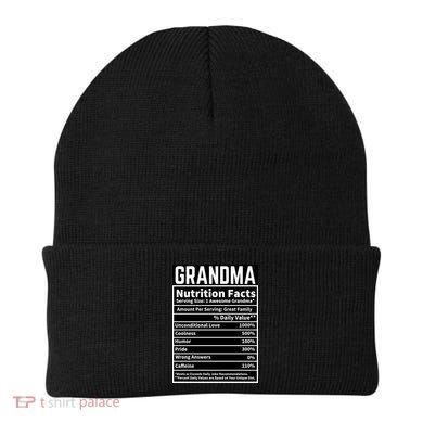 Grandma Nutrition Facts Beanie