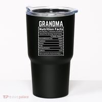 Grandma Nutrition Facts Tumbler thumb 0