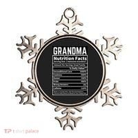 Grandma Nutrition Facts Ornament thumb 0