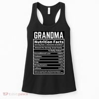 Grandma Nutrition Facts Women's Tank Top thumb 0