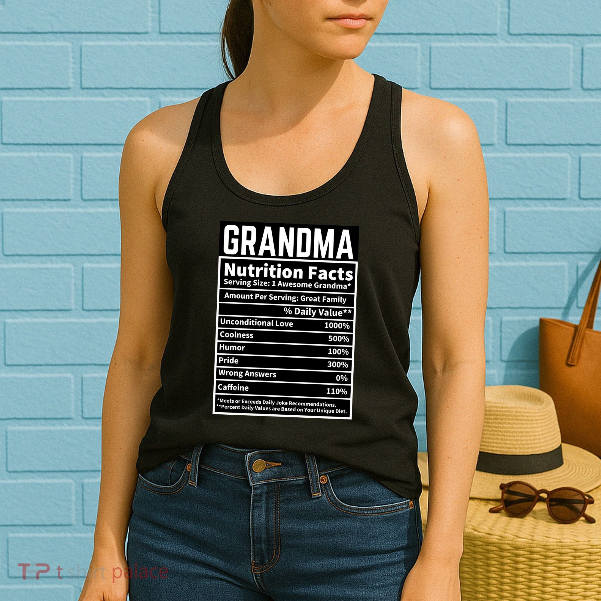 Grandma Nutrition Facts Women's Tank Top