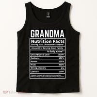 Grandma Nutrition Facts Tank Top thumb 2