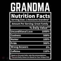 Grandma Nutrition Facts Tank Top thumb 6