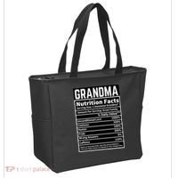 Grandma Nutrition Facts Tote Bag thumb 2