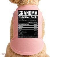 Grandma Nutrition Facts Doggie Tank thumb 0