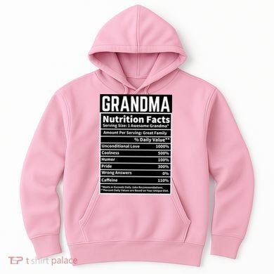 Grandma Nutrition Facts Hoodie