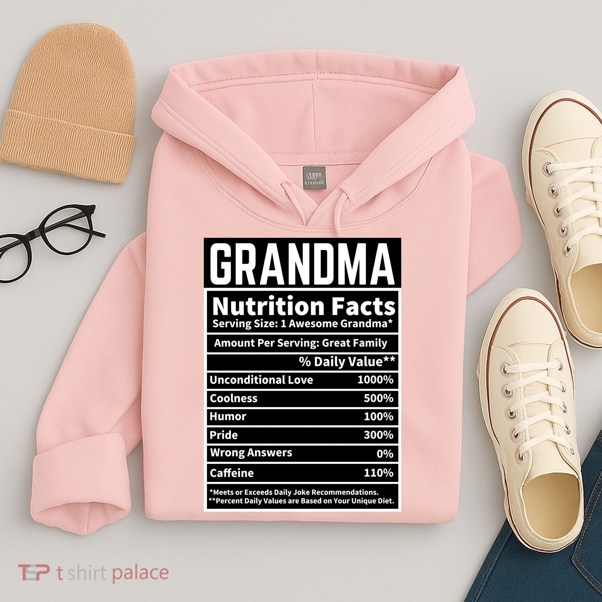 Grandma Nutrition Facts Hoodie