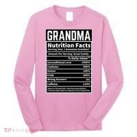 Grandma Nutrition Facts Long Sleeve Shirt thumb 0