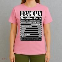 Grandma Nutrition Facts T-Shirt thumb 4