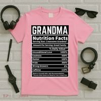 Grandma Nutrition Facts T-Shirt thumb 5