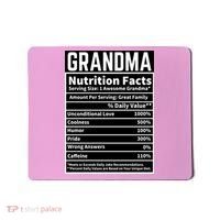 Grandma Nutrition Facts Mousepad thumb 0