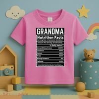 Grandma Nutrition Facts Toddler T-Shirt thumb 3