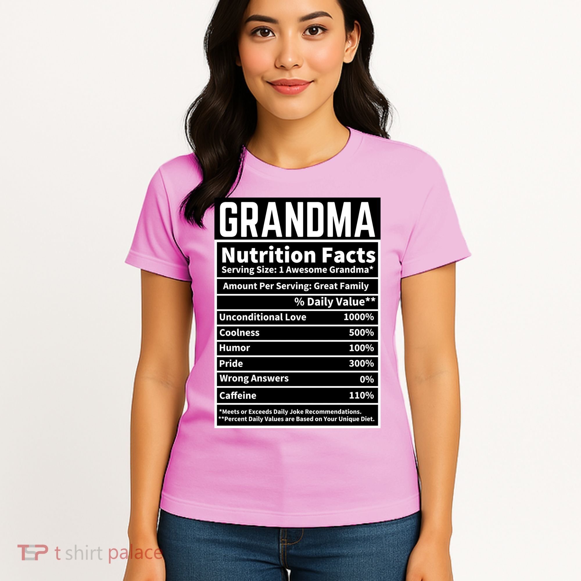 Grandma Nutrition Facts Women's T-Shirt