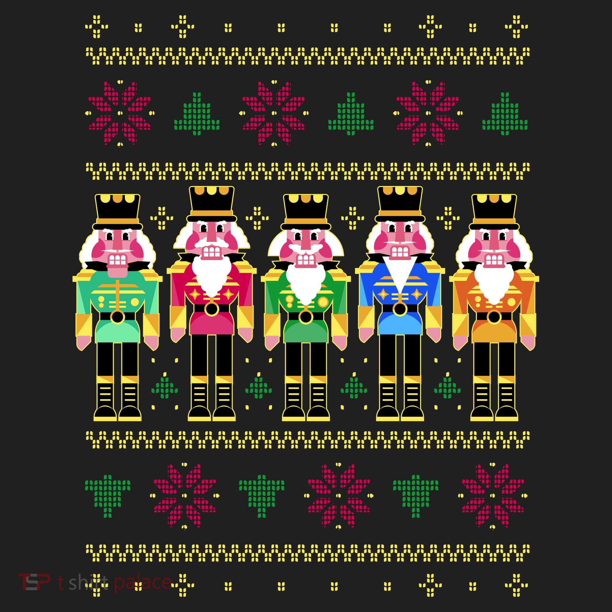 Golden Nutcracker Funny Jolly & Merry Ugly Christmas Women's Sweatshirt
