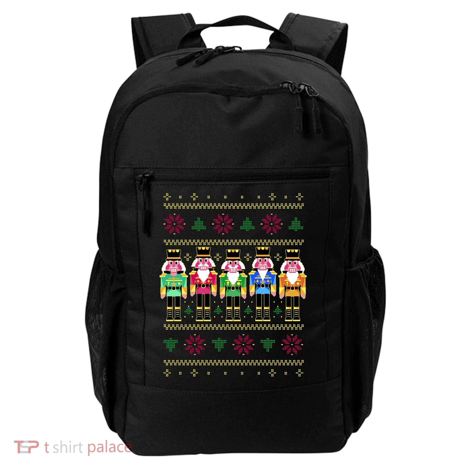 Golden Nutcracker Funny Jolly & Merry Ugly Christmas Backpack