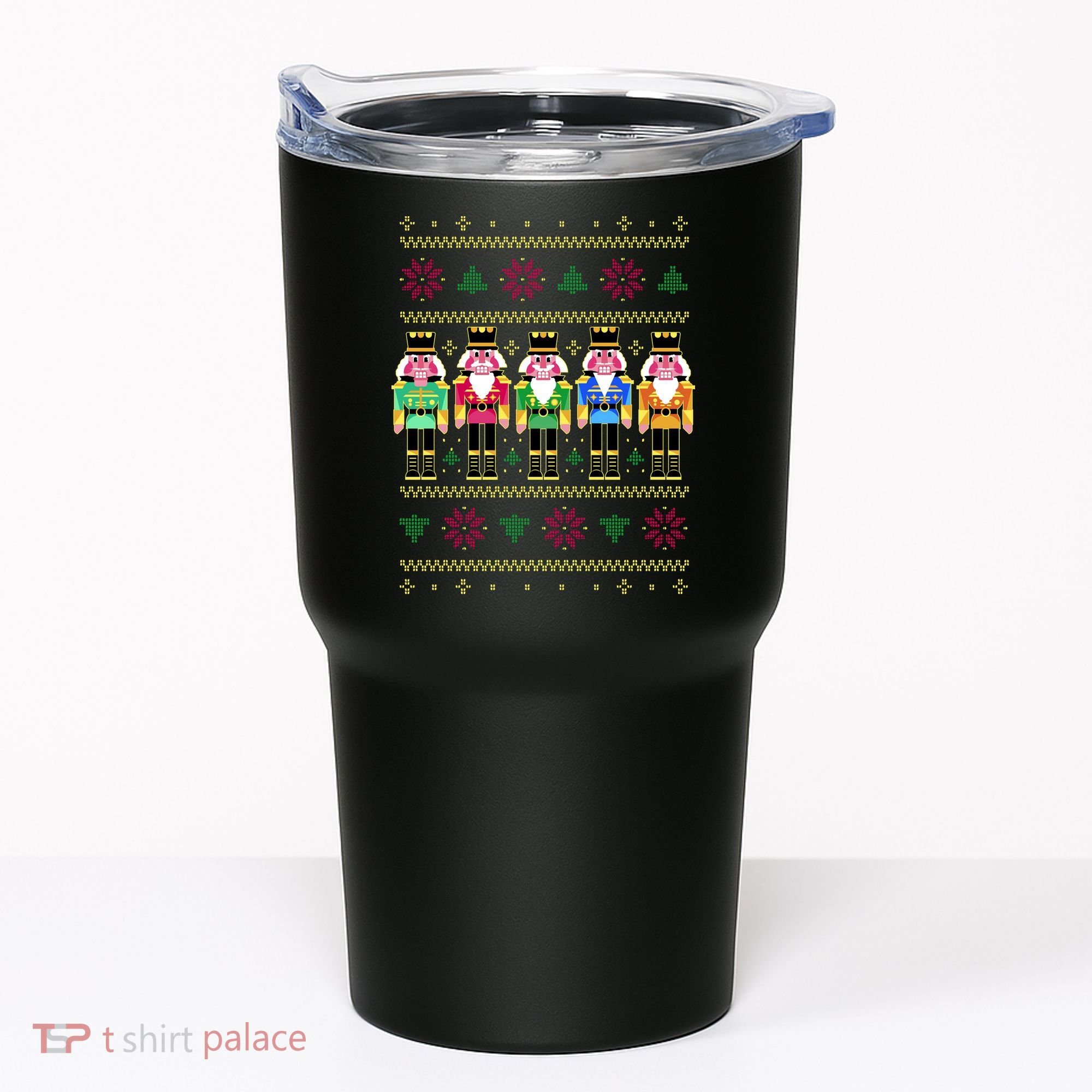 Golden Nutcracker Funny Jolly & Merry Ugly Christmas Tumbler