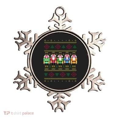 Golden Nutcracker Funny Jolly & Merry Ugly Christmas Ornament