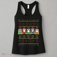 Golden Nutcracker Funny Jolly & Merry Ugly Christmas Women's Tank Top thumb 3