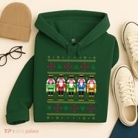 Golden Nutcracker Funny Jolly & Merry Ugly Christmas Hoodie thumb 4