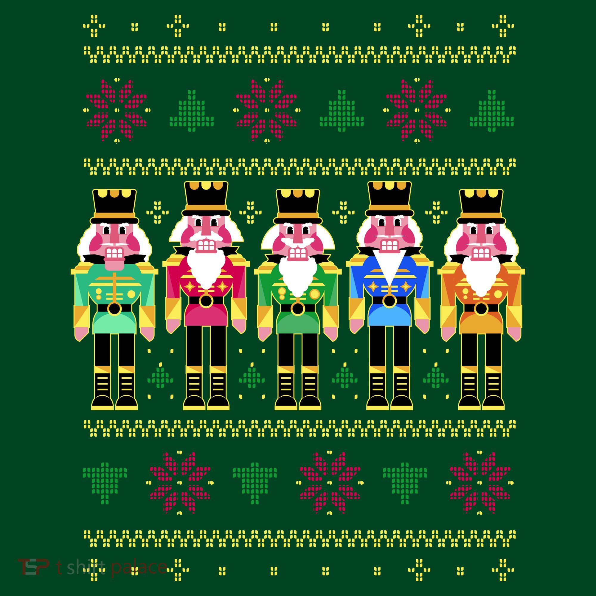 Golden Nutcracker Funny Jolly & Merry Ugly Christmas Long Sleeve Shirt