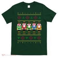 Golden Nutcracker Funny Jolly & Merry Ugly Christmas T-Shirt thumb 0