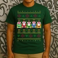Golden Nutcracker Funny Jolly & Merry Ugly Christmas T-Shirt thumb 3