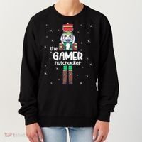 Gamer Nutcracker Family Matching Funny Pajama Women's Sweatshirt thumb 0