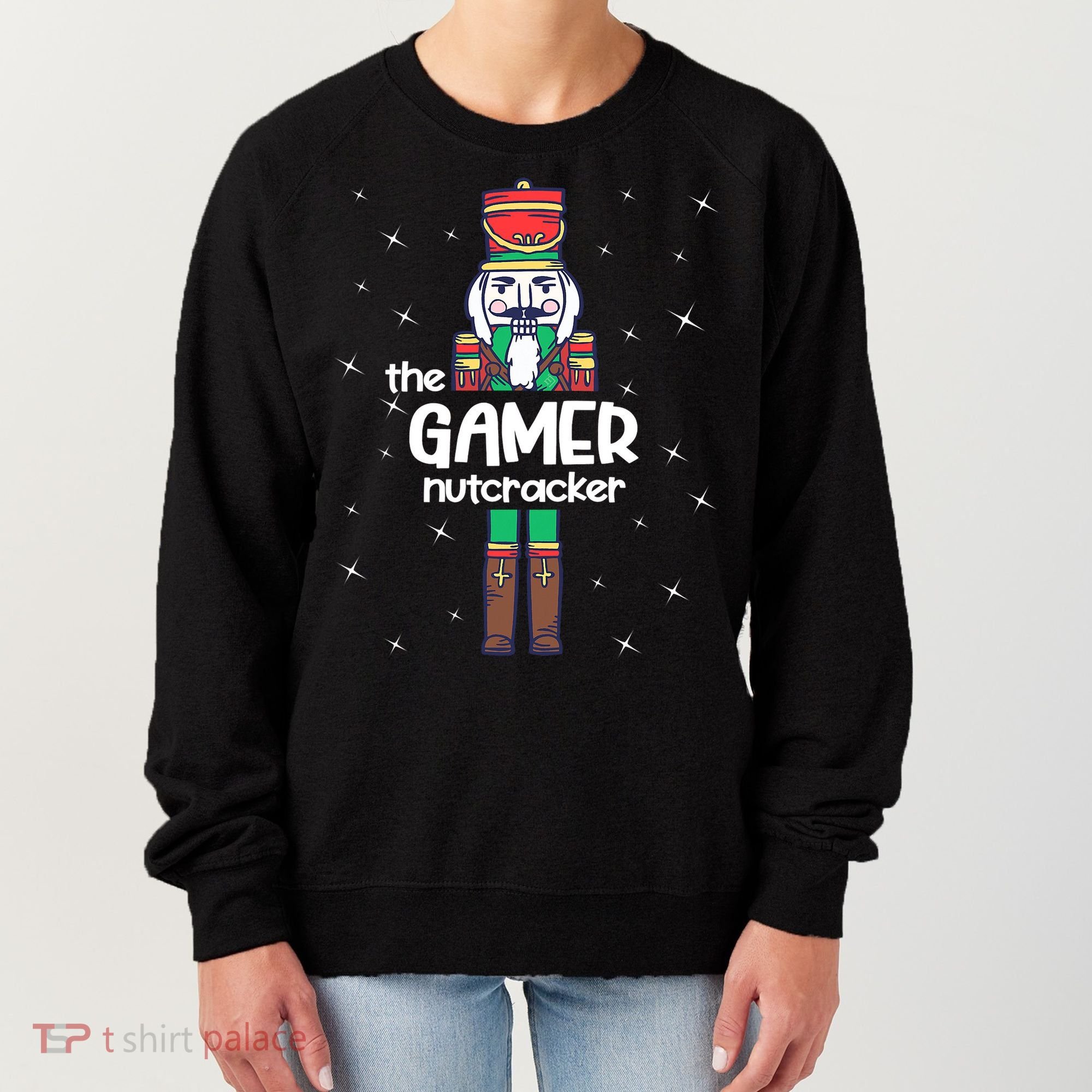 Gamer Nutcracker Family Matching Funny Pajama Women's Sweatshirt