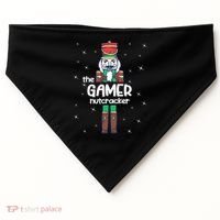 Gamer Nutcracker Family Matching Funny Pajama USA-Made Doggie Bandana thumb 0