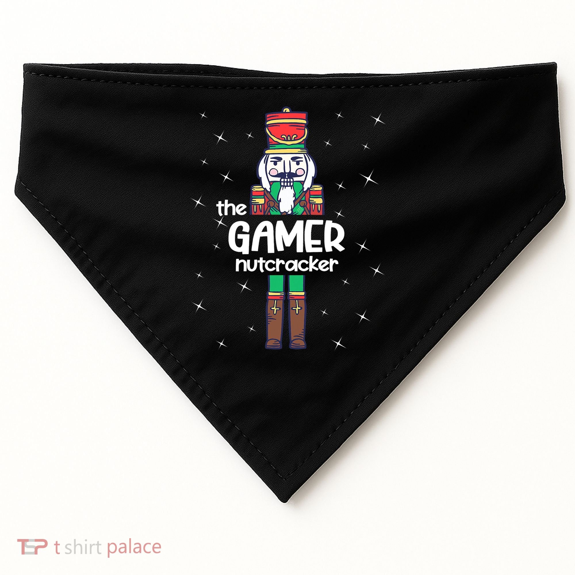 Gamer Nutcracker Family Matching Funny Pajama USA-Made Doggie Bandana