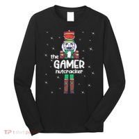 Gamer Nutcracker Family Matching Funny Pajama Long Sleeve Shirt thumb 0