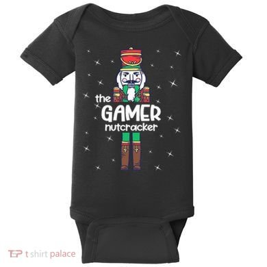 Gamer Nutcracker Family Matching Funny Pajama Baby Bodysuit