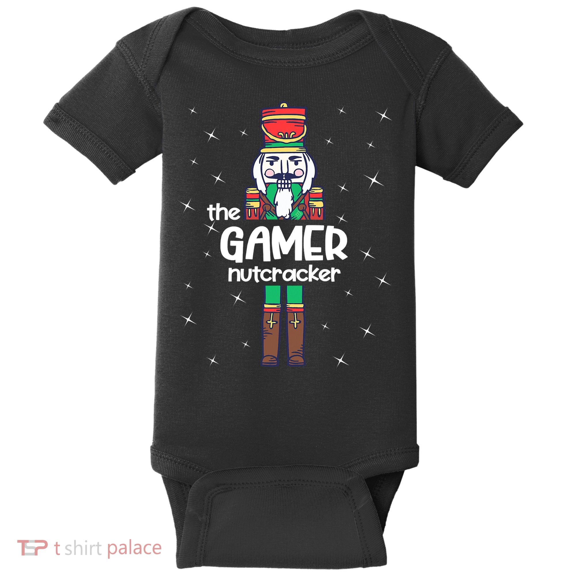 Gamer Nutcracker Family Matching Funny Pajama Baby Bodysuit