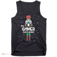 Gamer Nutcracker Family Matching Funny Pajama Tank Top thumb 0