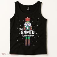 Gamer Nutcracker Family Matching Funny Pajama Tank Top thumb 2