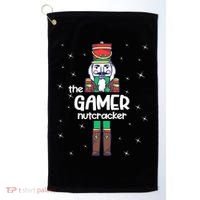 Gamer Nutcracker Family Matching Funny Pajama Golf Towel thumb 0