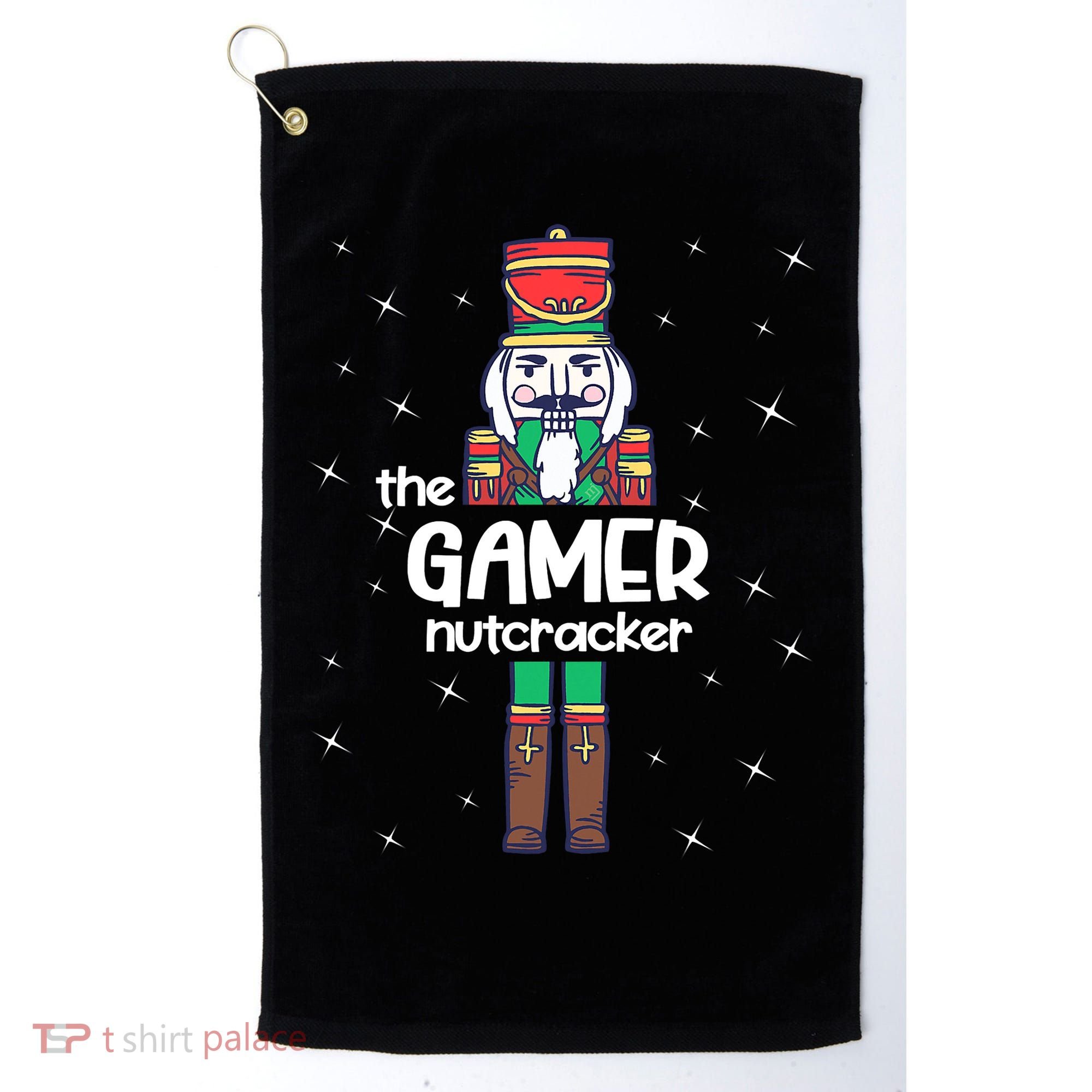 Gamer Nutcracker Family Matching Funny Pajama Golf Towel